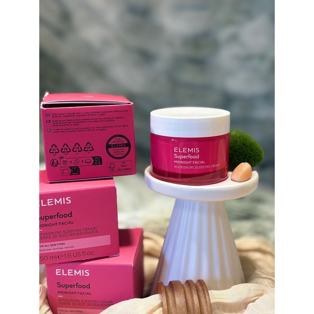 Elemis Superfood Midnight Facial Nourishing Sleeping Cream Prebiotic Treatment - Picture 2 of 5